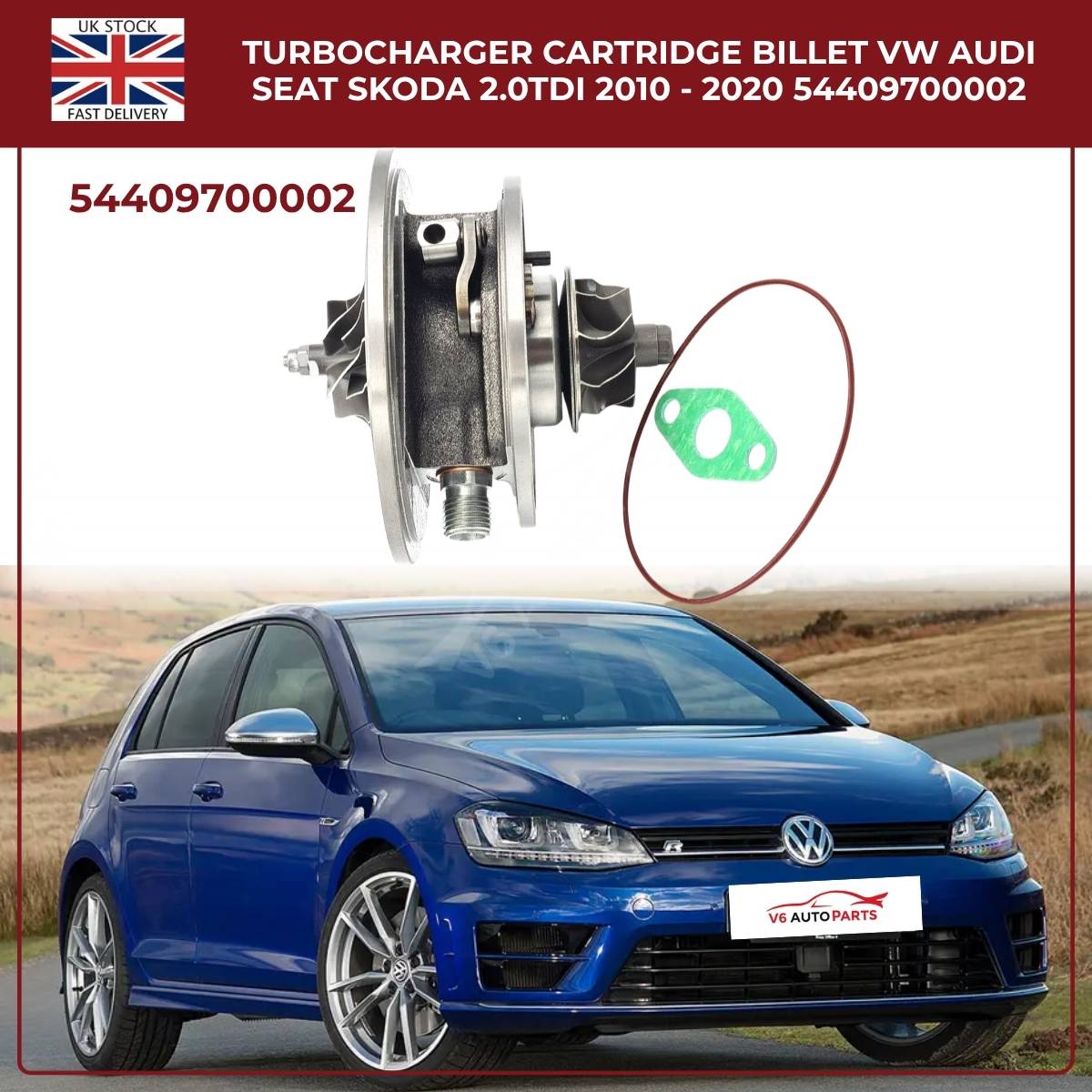 Turbocharger Cartridge Billet – Audi VW SEAT Skoda 2.0 TDI (2010–2020) | OEM 54409700002