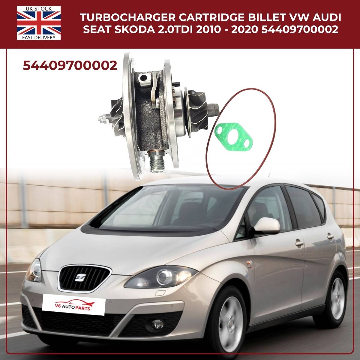 Turbocharger Cartridge Billet – Audi VW SEAT Skoda 2.0 TDI (2010–2020) | OEM 54409700002