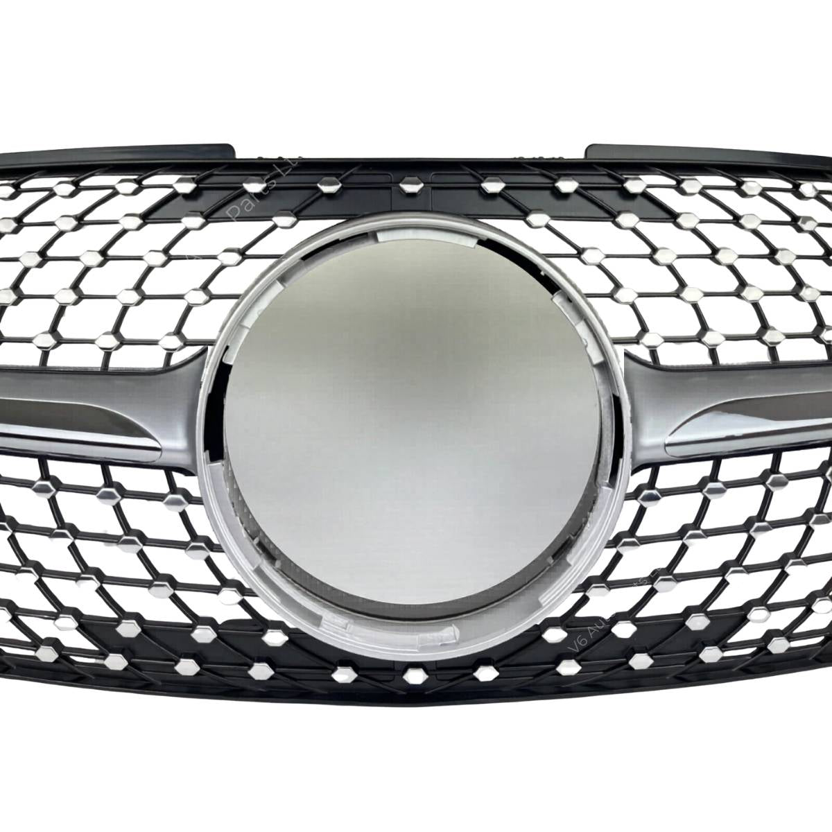 For Mercedes M-Class W164 Front Radiator Diamond Chrome Grille (2009–2012 ML320)