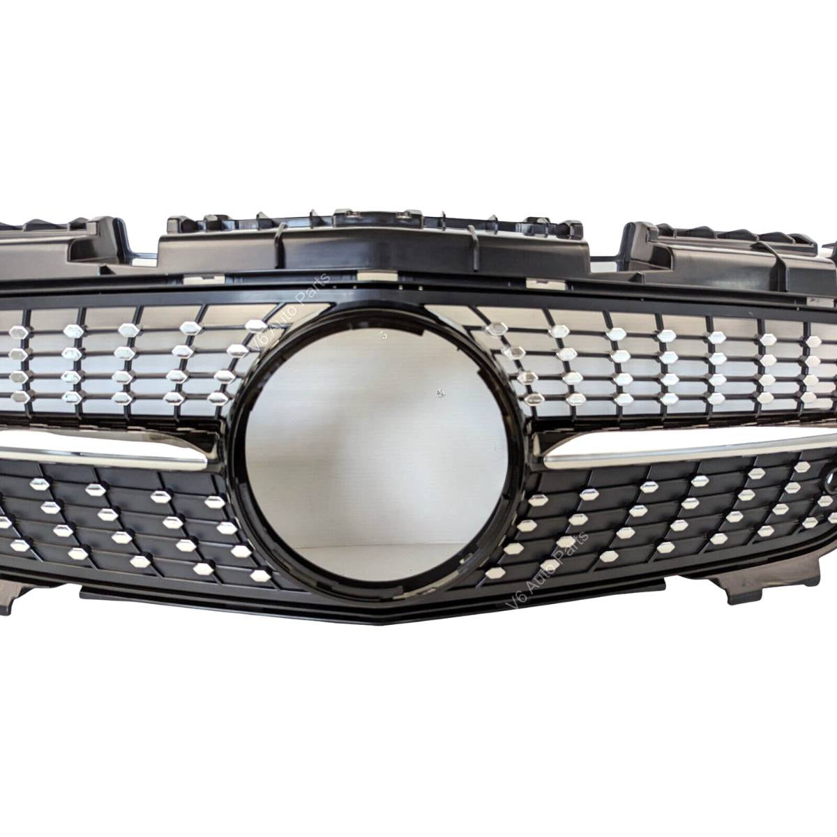 For Mercedes-Benz SLK R172 Front Bumper Grille – AMG Diamond Style Black (2011–2016, SLK200/SLK55 AMG Pre-Facelift)