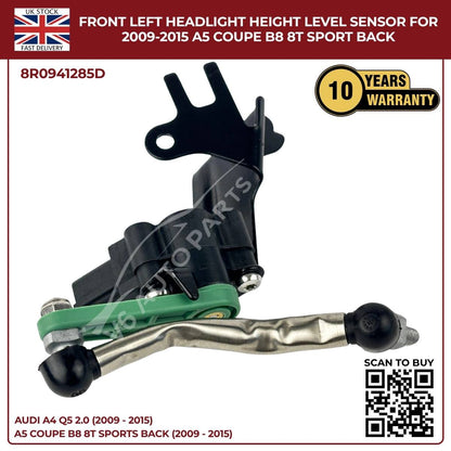 Front Left Headlight Level Sensor for Audi A4 / Q5 (2009–2015) – OEM 8R0941285E
