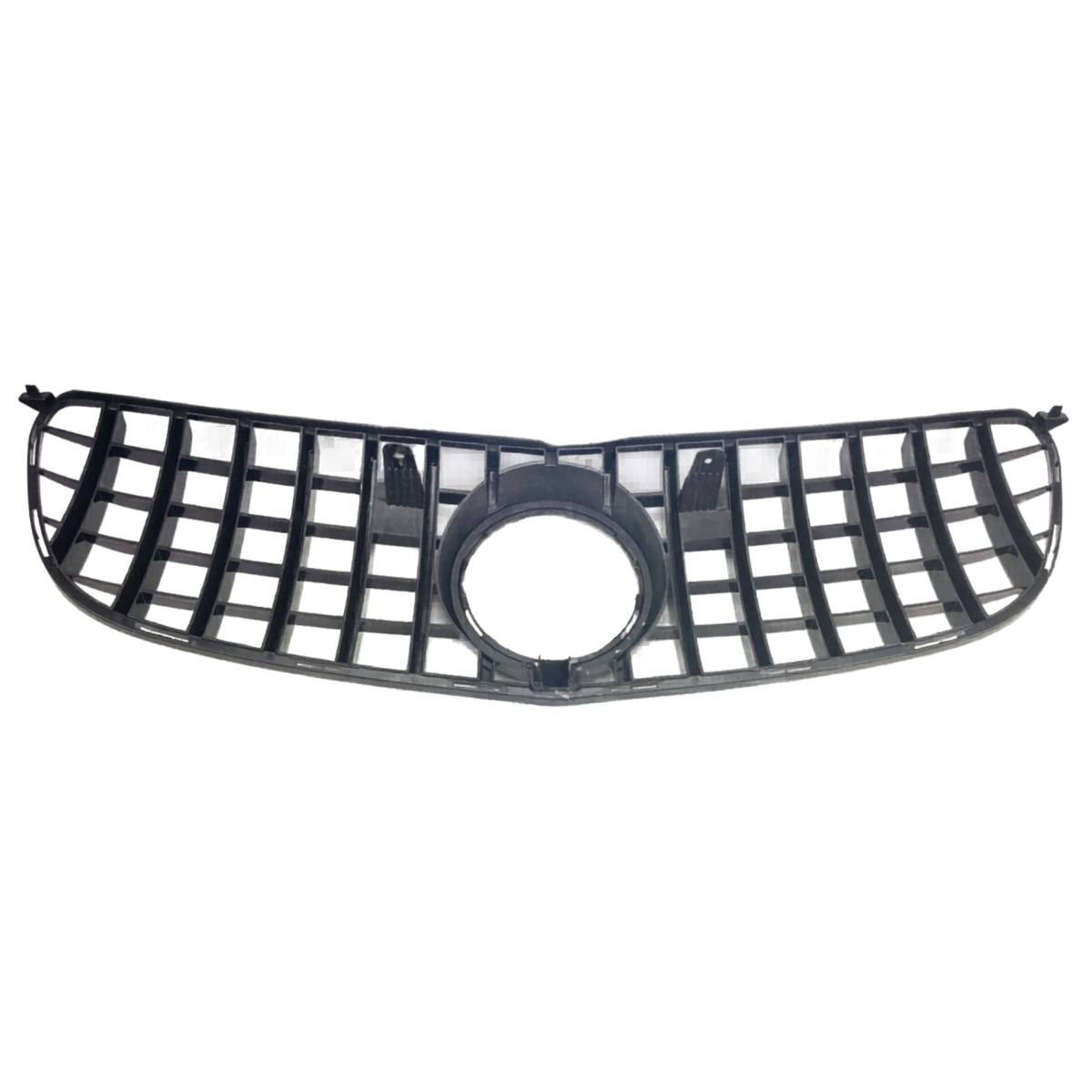 Front Bumper Gloss Black GT Grille – Mercedes GLS-Class X166 (2016–2019 AMG Distronic Style)