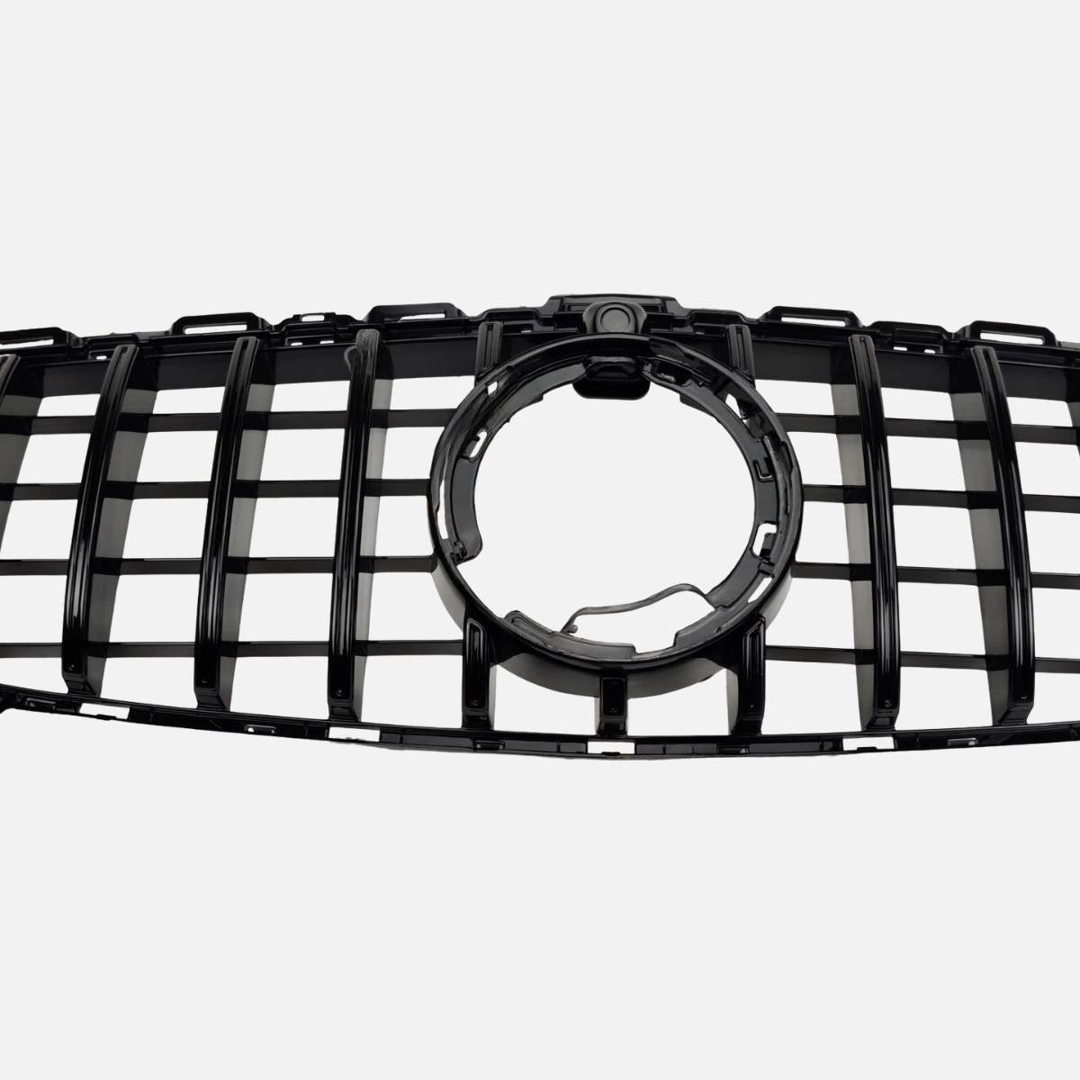 GT‑Style Gloss Black Front Radiator Grille for Mercedes‑Benz C‑Class W205 (2018‑2020 | C200, C43 AMG)
