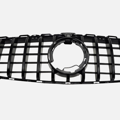 GT‑Style Gloss Black Front Radiator Grille for Mercedes‑Benz C‑Class W205 (2018‑2020 | C200, C43 AMG)