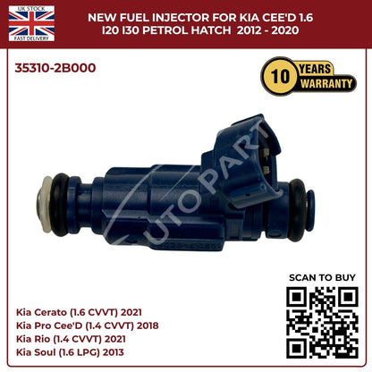 Fuel Injector 35310-2B000 | Fits Kia Cee’D, i20, i30 (2012–2020) 1.6 Petrol Hatch | OE Replacement