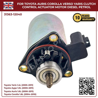 Clutch Actuator Motor for Toyota Auris Corolla Verso Yaris Vitz Aygo | OEM Ref 3136312040