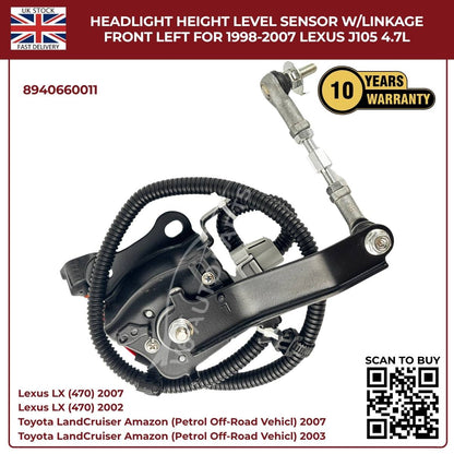 image of Front Left Ride Height Sensor for Toyota Land Cruiser 100 89406-60011