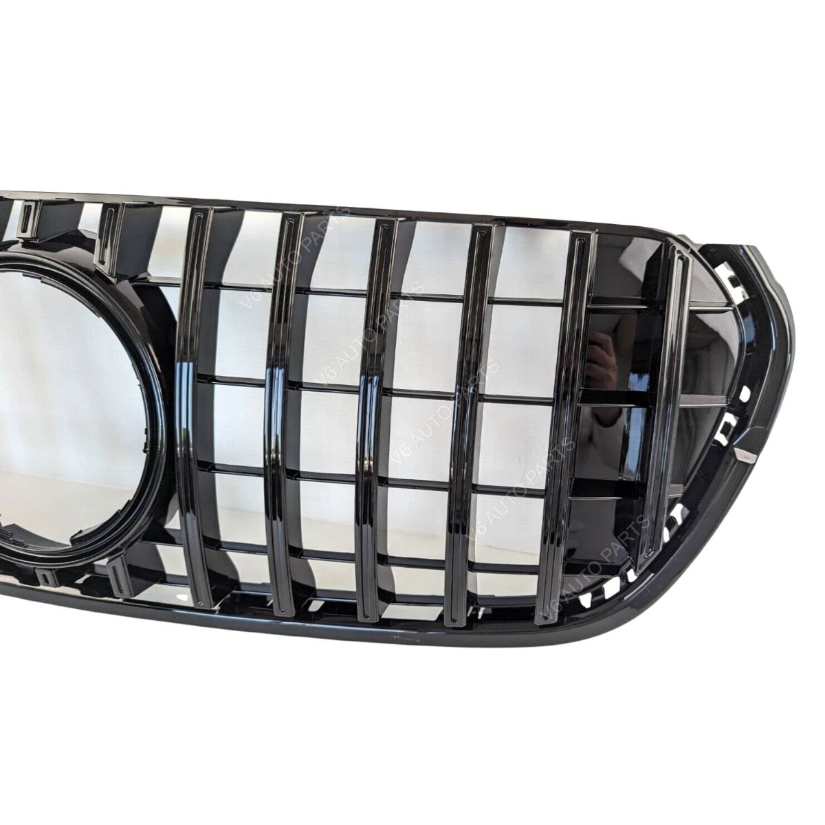 For Mercedes-Benz X-Class X470 Front Bumper GT Style Gloss Black Grille (2019–2022, 220d)