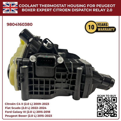 Coolant Thermostat Housing 9804160380 for Ford, Peugeot, Toyota & Vauxhall 2.0 Diesel Engines