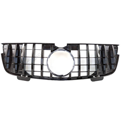 For Mercedes‑Benz GL‑Class X164 (2006–2009) Front Radiator GT‑R Style Black Grille – Fits GL320 & GL450