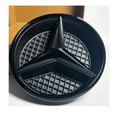 For Mercedes-Benz A-Class W177 Front Grille Black Star Emblem Badge (2018–2021 Hatchback & Sedan)