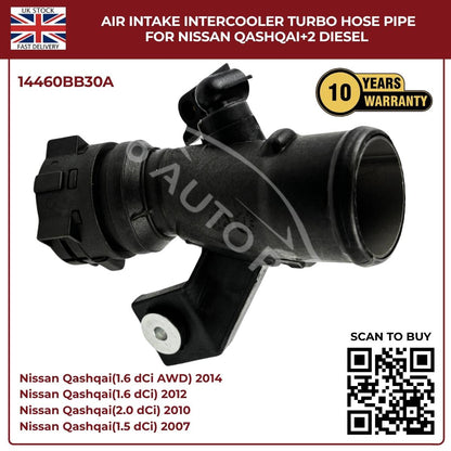 Air Intake Intercooler Turbo Hose Pipe For Nissan Qashqai+2 Diesel
