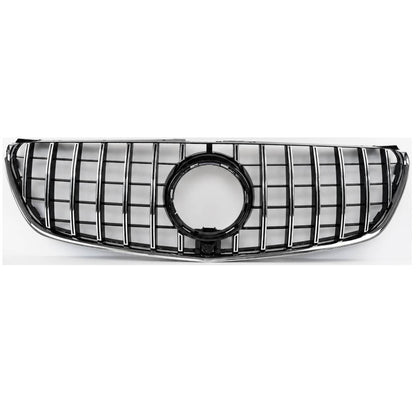 For Mercedes V-Class V250/V260 GT Grille – Black Slats Chrome Panamericana (2015–2023)