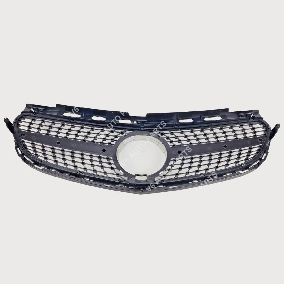 For Mercedes E‑Class W212 Diamond Front Grille – AMG Facelift E250 (2013–2016)