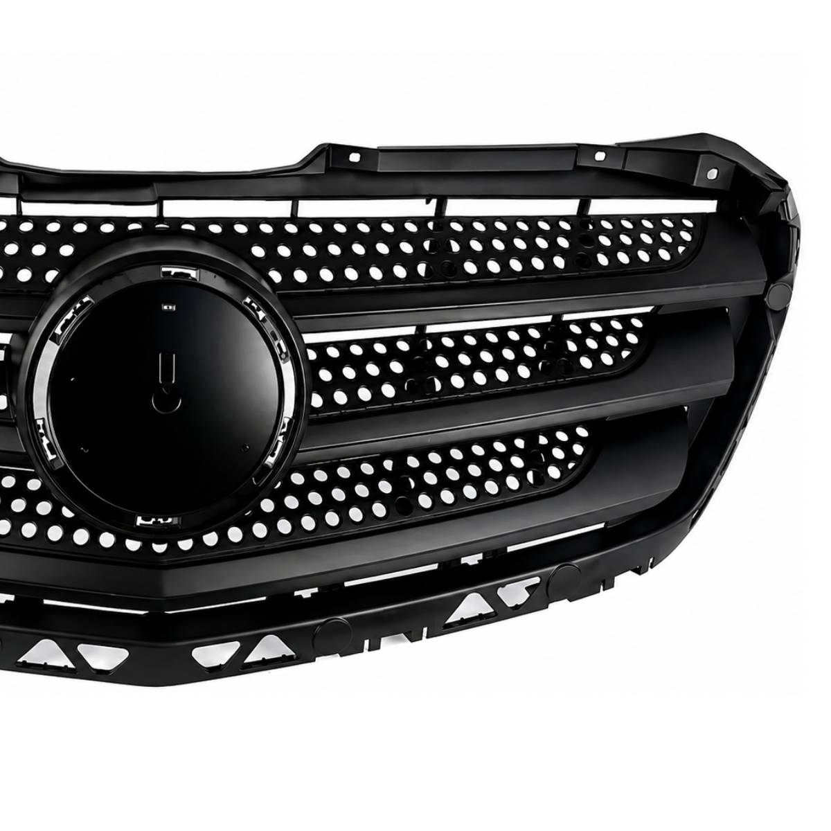 Front Bumper Radiator Grille for Mercedes-Benz Sprinter W906 319 CDI Van / Bus / Chassis Cab (2013–2017 Facelift) – Black, No Emblem