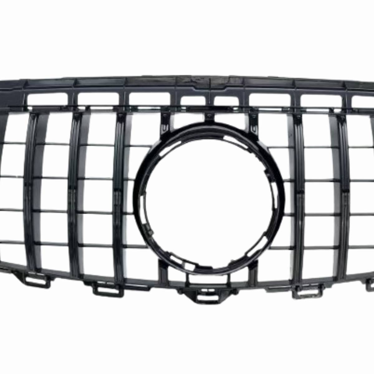 Front Bumper Gloss Black GT Style Grille – Fits Mercedes-Benz E-Class S213 E200 Avantgarde (2016–2021 AMG Look)