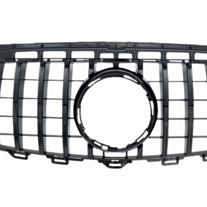 Front Bumper Gloss Black GT Style Grille – Fits Mercedes-Benz E-Class S213 E200 Avantgarde (2016–2021 AMG Look)