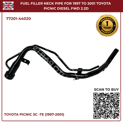 Toyota Picnic Fuel Tank Filler Neck Pipe – Diesel MPV 1997–2001 | Part 77201-44020
