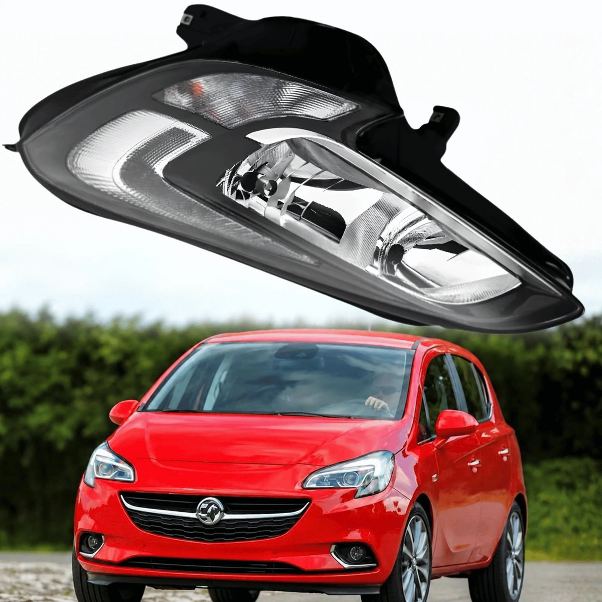 Image of Vauxhall Corsa E Replacement Left Headlight Lamp – 1216862