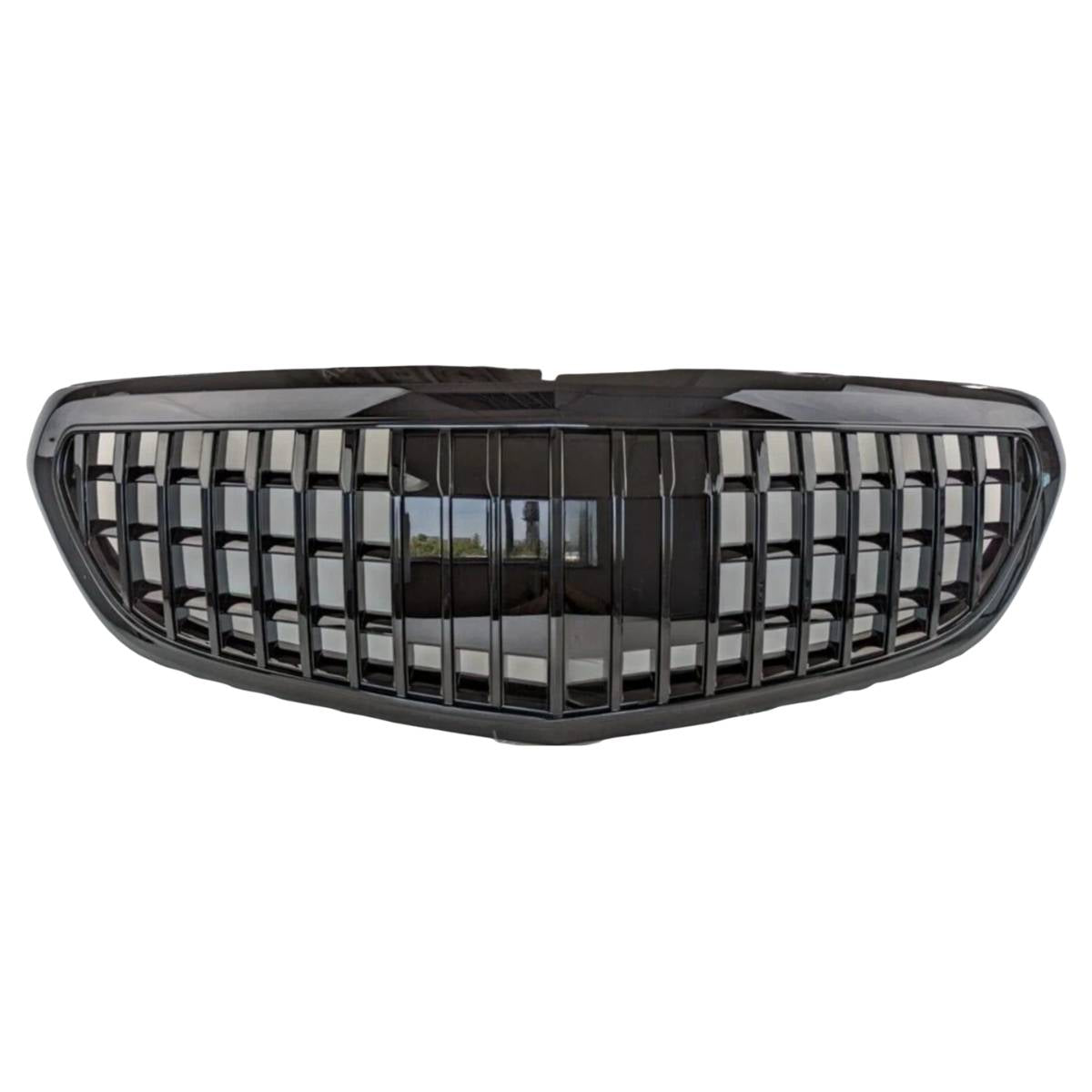 Maybach-Style Gloss Black Front Radiator Grille – Fits Mercedes E-Class W212 (2013–2016) E300 & E63 AMG | UK Stock