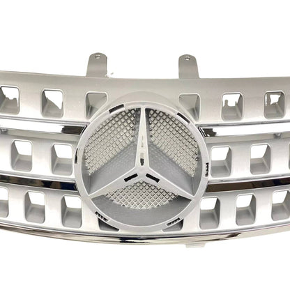 Front Bumper Chrome Grille – Mercedes M-Class W164 (2005–2008) ML500 ML550