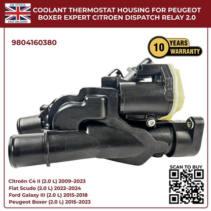 Coolant Thermostat Housing 9804160380 for Ford, Peugeot, Toyota & Vauxhall 2.0 Diesel Engines