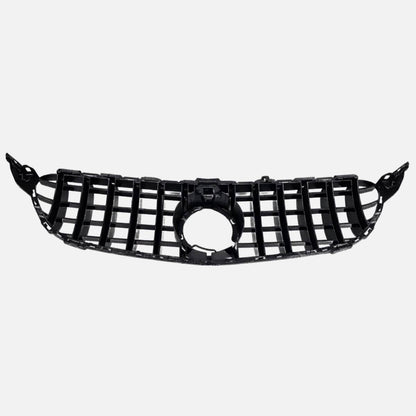 GT‑Style Gloss Black Front Radiator Grille for Mercedes‑Benz C‑Class W205 (2018‑2020 | C200, C43 AMG)