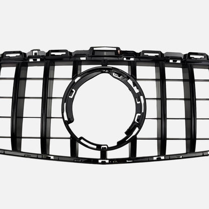 Front Bumper Panamericana Gloss Black Grille – Mercedes C‑Class S205 (2018–2020 C43 AMG)