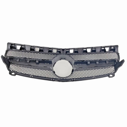 For Mercedes-Benz A-Class W176 Front Bumper AMG Sport Grille – Gloss Black (A45, A180, 2012–2015)