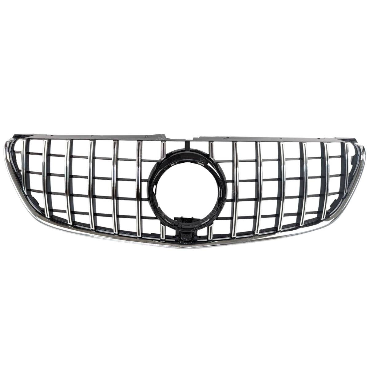 For Mercedes V-Class V250/V260 GT Grille – Black Slats Chrome Panamericana (2015–2023)