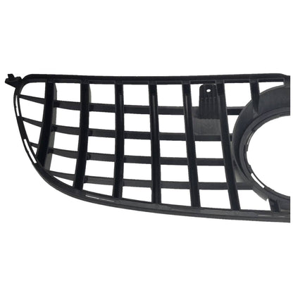 Front Bumper Gloss Black GT Grille – Mercedes GLS-Class X166 (2016–2019 AMG Distronic Style)
