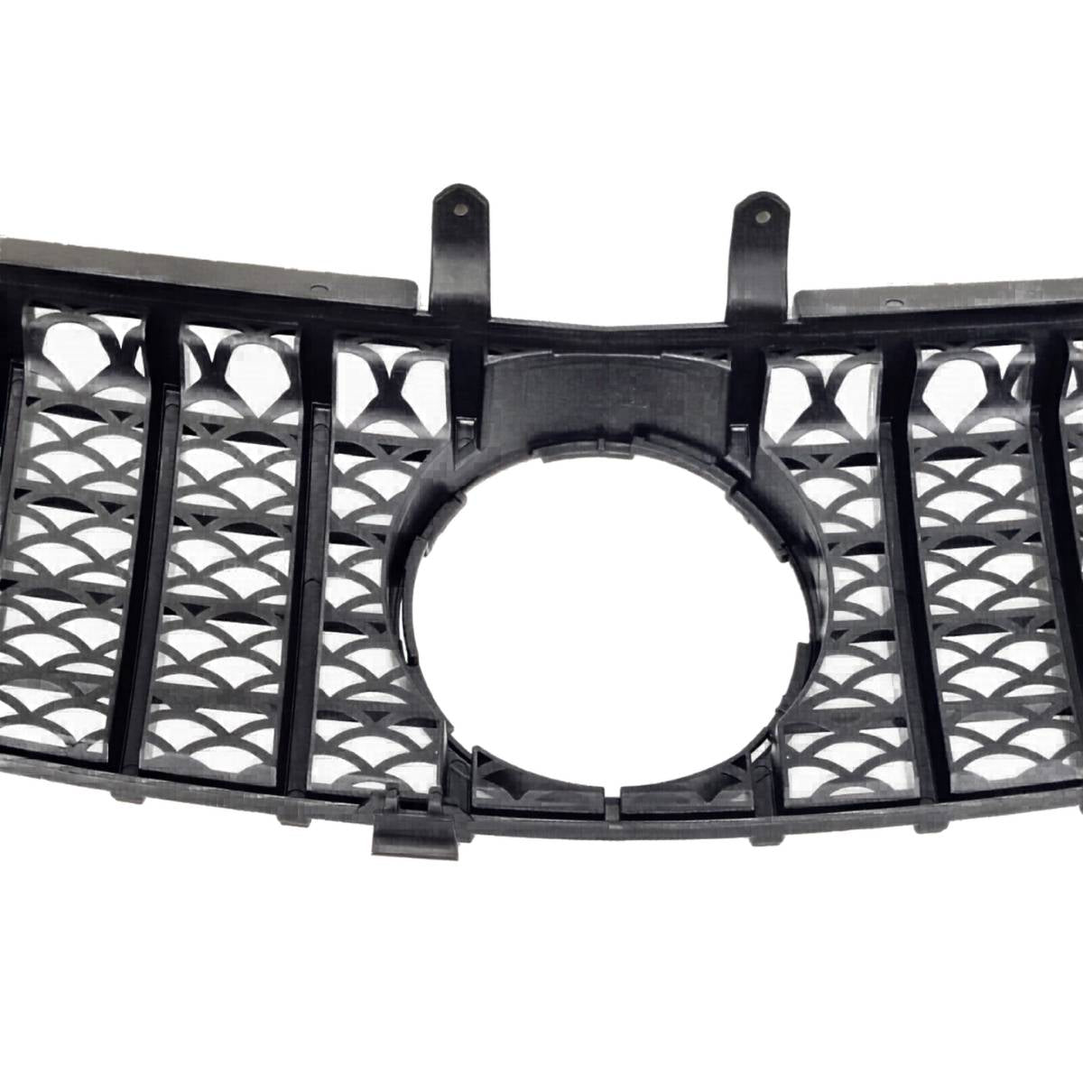For Mercedes M-Class W164 GT Front Grille Gloss Black (ML320/ML350, 2005–2008 Pre-Facelift)