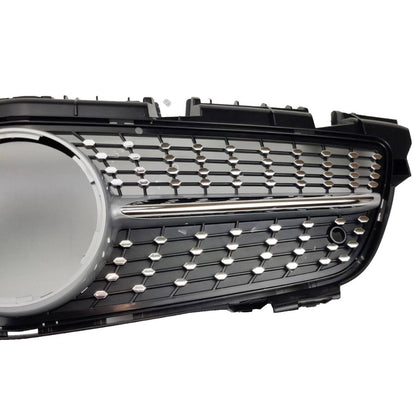 For Mercedes SLK R172 Diamond Chrome Grille (2011–2016 SLK55/SLK200 Pre-Facelift)