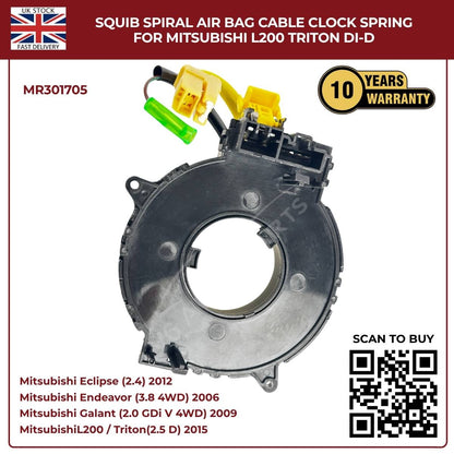 Squib Spiral Airbag Cable Clock Spring For Mitsubishi L200 Triton DI‑D (2008–2014)