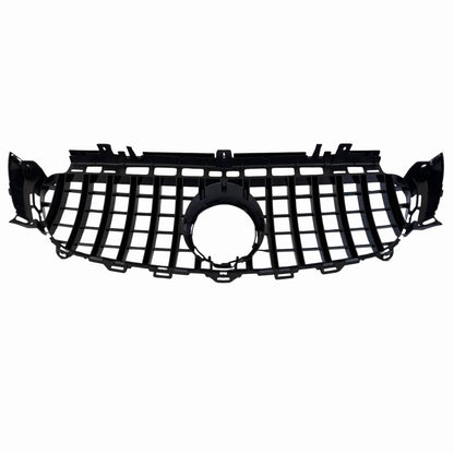 Front Bumper Gloss Black GT Style Grille – Fits Mercedes-Benz E-Class S213 E200 Avantgarde (2016–2021 AMG Look)