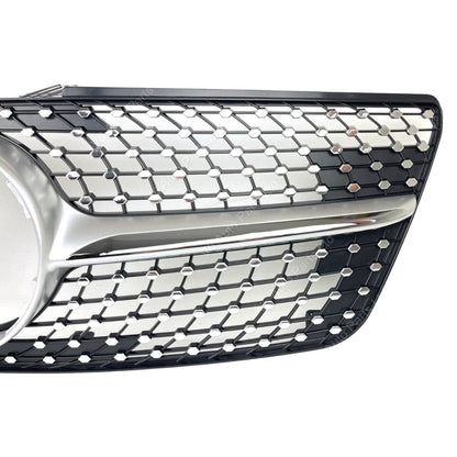 For Mercedes M-Class W164 Front Radiator Diamond Chrome Grille (2009–2012 ML320)