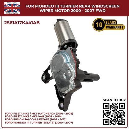 Ford Fiesta MK5/MK6 Rear Windscreen Wiper Motor (2001–2010) – OEM Replacement 2S61A17K441AB