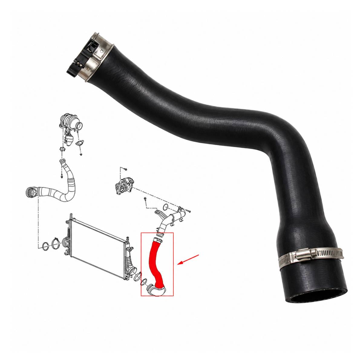 Turbo Intercooler Hose Pipe Replacement  Vauxhall Insignia MK1 Tourer (2008–2017)