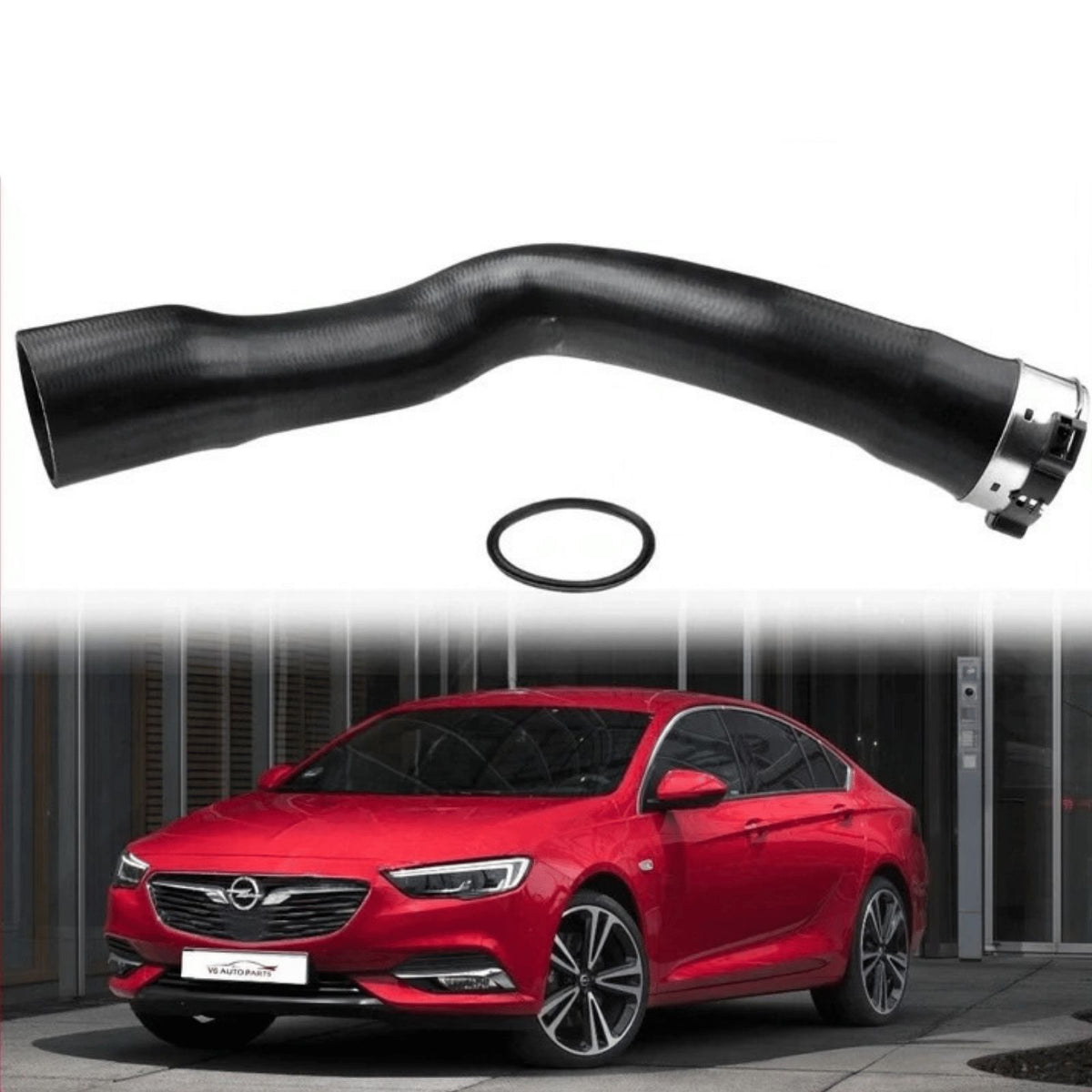 image of Vauxhall Opel SAAB intercooler boost hose pipe 13242121