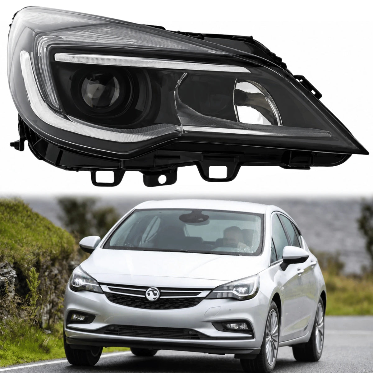 Image of Vauxhall Astra Mk7 Replacement Driver Side Headlight – 13488972