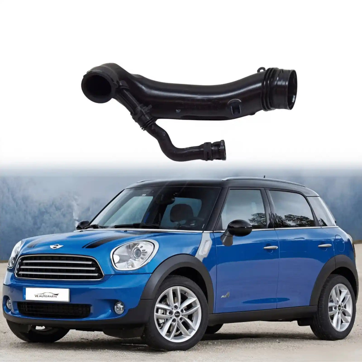 image of MINI Cooper S R56 R57 engine air intake pipe 13717599226