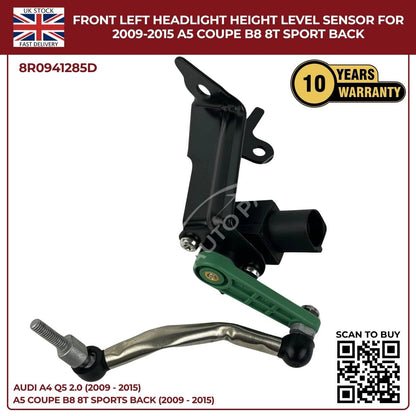 Front Left Headlight Level Sensor for Audi A4 / Q5 (2009–2015) – OEM 8R0941285E