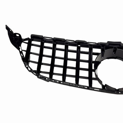 Mercedes-Benz C-Class C205 GT Panamericana Front Radiator Grille (2015–2018, Chrome, No Camera Hole)