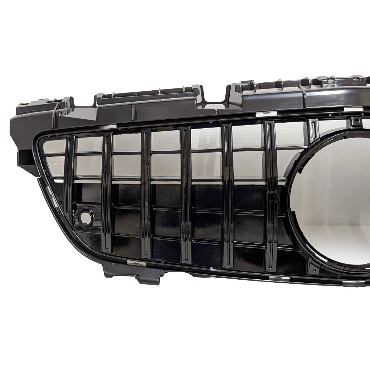 Front Black Panamericana GT-R Replacement Grille for Mercedes SLK-Class R172 (2011-2016) AMG Style, Distronic Compatible