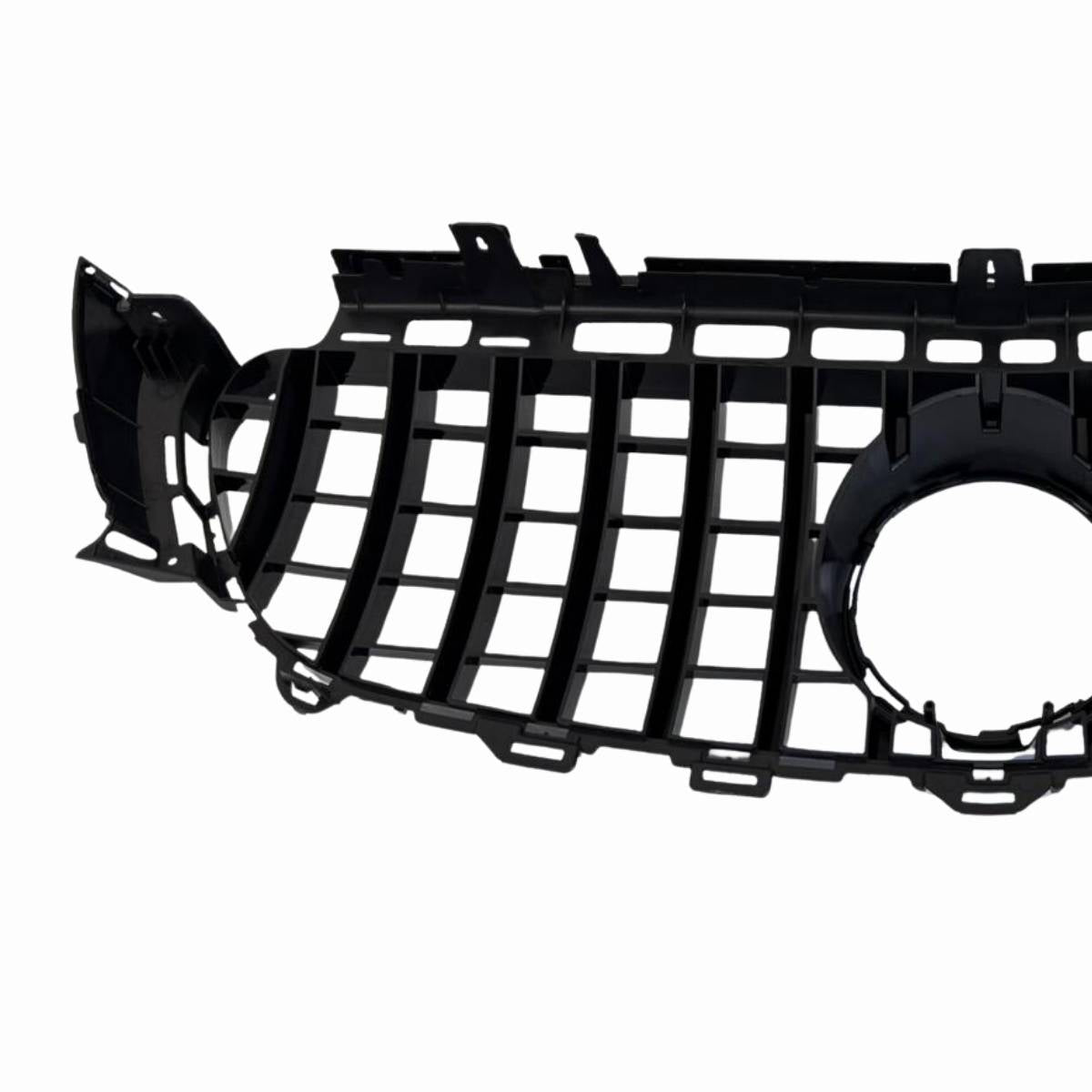 Front Bumper Gloss Black GT Style Grille – Fits Mercedes-Benz E-Class S213 E200 Avantgarde (2016–2021 AMG Look)