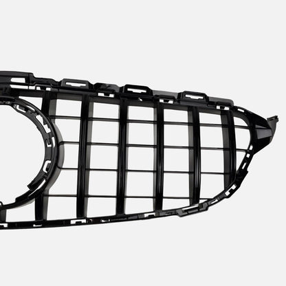 Front Bumper Panamericana Gloss Black Grille – Mercedes C‑Class S205 (2018–2020 C43 AMG)