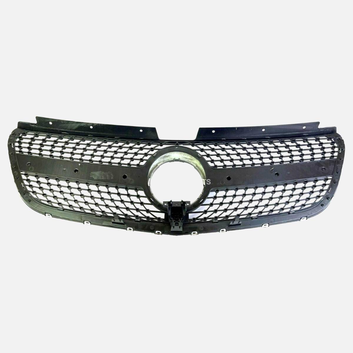 168CF Frontstoßstange Diamond Silver Grille für 2014–2022 Benz VITO BOX VAN W447 Chrom 