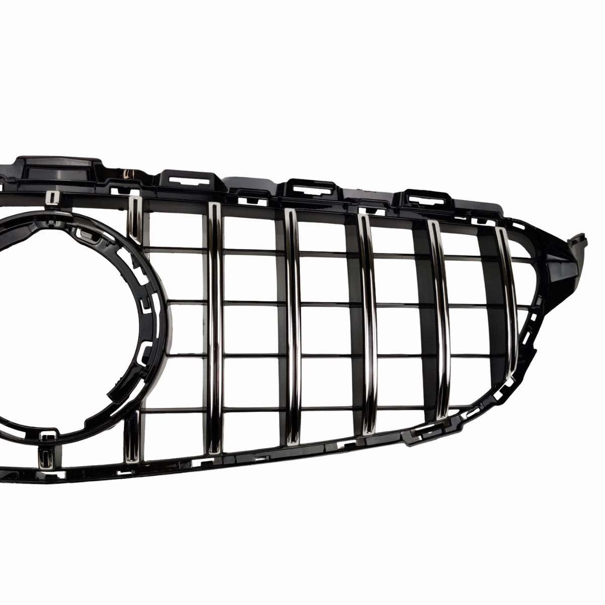 Front Radiator Panamericana Chrome Grille – Mercedes C‑Class A205 C300 C180d C43 GTR (2018–2020)