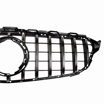 Front Radiator Panamericana Chrome Grille – Mercedes C‑Class A205 C300 C180d C43 GTR (2018–2020)