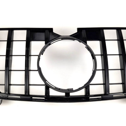 For Mercedes‑Benz GL‑Class X164 (2006–2009) Front Radiator GT‑R Style Black Grille – Fits GL320 & GL450
